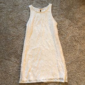 Cream lace dress